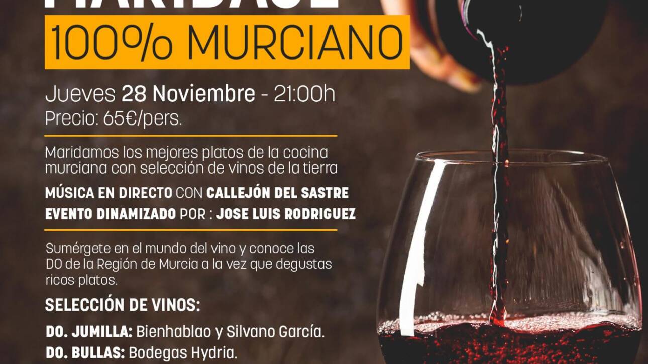 Evento maridaje 100% Murciano